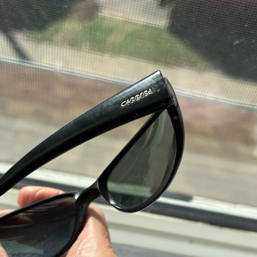 Carrera Black Wraparound Sunglasses